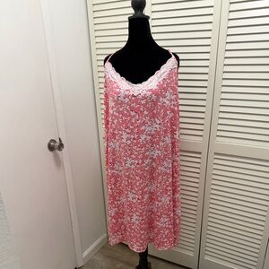 Draper James Pink and White Floral Chemise